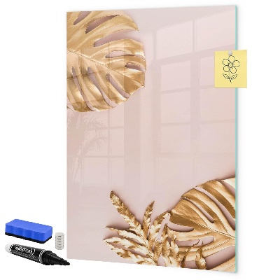 Pizarra magnética de pared con rotulador Un elegante tablero para notas y fotos.