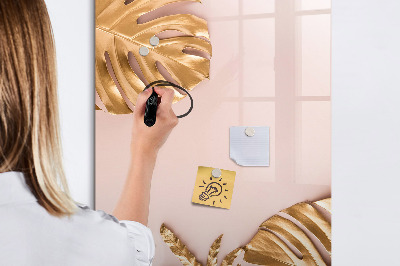 Pizarra magnética de pared con rotulador Un elegante tablero para notas y fotos.