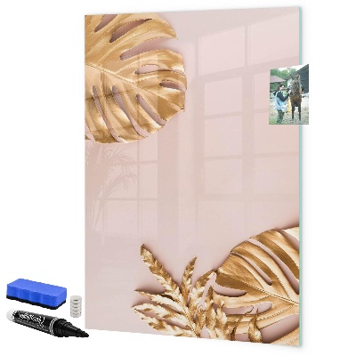 Pizarra magnética de pared con rotulador Un elegante tablero para notas y fotos.