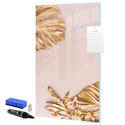 Pizarra magnética de pared con rotulador Un elegante tablero para notas y fotos.