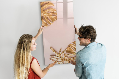 Pizarra magnética de pared con rotulador Un elegante tablero para notas y fotos.