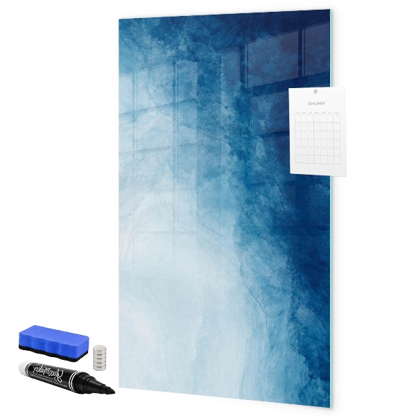 Pizarra borrable de cristal con imanes Tablero magnético para fotos y notas.