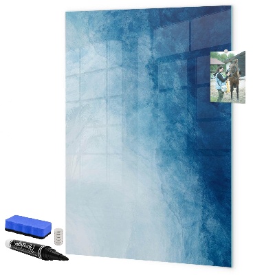 Pizarra borrable de cristal con imanes Tablero magnético para fotos y notas.