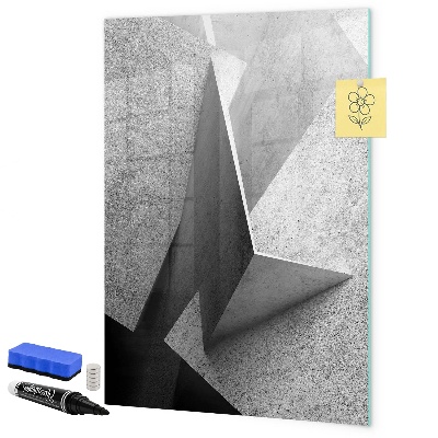 Pizarra borrable de cristal con imanes Tablero de exhibición de fotos moderno