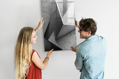 Pizarra borrable de cristal con imanes Tablero de exhibición de fotos moderno
