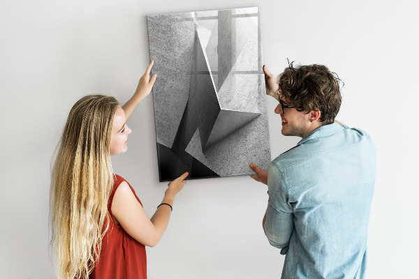 Pizarra borrable de cristal con imanes Tablero de exhibición de fotos moderno