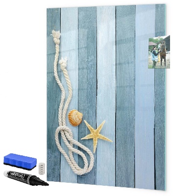 Pizarra magnética de pared con rotulador Fotos de recuerdo de momentos junto al mar
