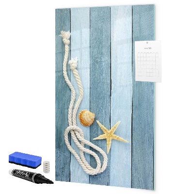 Pizarra magnética de pared con rotulador Fotos de recuerdo de momentos junto al mar