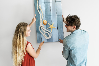 Pizarra magnética de pared con rotulador Fotos de recuerdo de momentos junto al mar