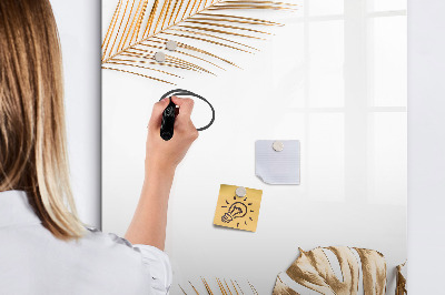 Pizarra magnética de pared con rotulador Elegante tablero fotográfico con plantas