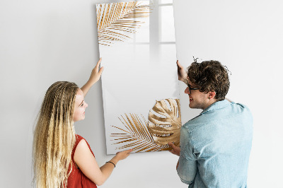 Pizarra magnética de pared con rotulador Elegante tablero fotográfico con plantas