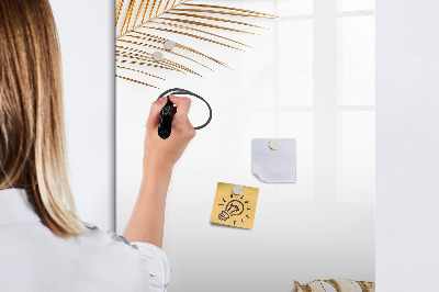Pizarra magnética de pared con rotulador Elegante tablero fotográfico con plantas
