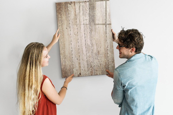 Pizarra magnética de pared con rotulador Organizador de fotos en la pared