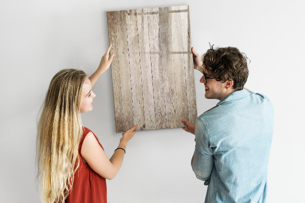 Pizarra magnética de pared con rotulador Organizador de fotos en la pared