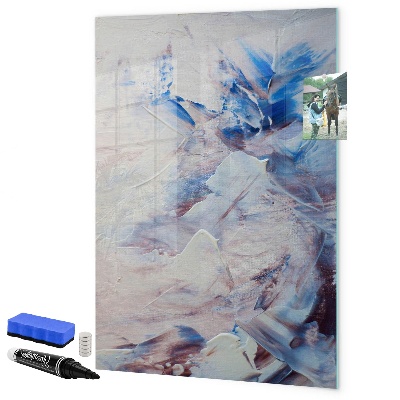 Pizarra magnética de pared con rotulador Un espacio creativo para recuerdos y notas.