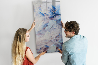 Pizarra magnética de pared con rotulador Un espacio creativo para recuerdos y notas.