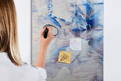 Pizarra magnética de pared con rotulador Un espacio creativo para recuerdos y notas.