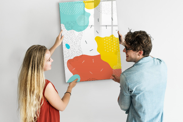 Pizarra magnética de pared con rotulador Tablero colorido para fotos y notas