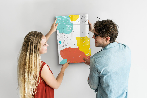 Pizarra magnética de pared con rotulador Tablero colorido para fotos y notas
