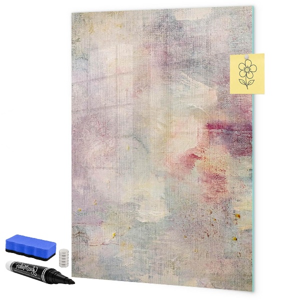 Pizarra borrable de cristal con imanes Tablero creativo para fotos y notas