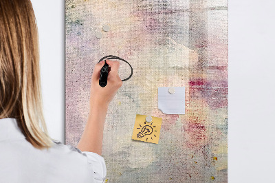 Pizarra borrable de cristal con imanes Tablero creativo para fotos y notas