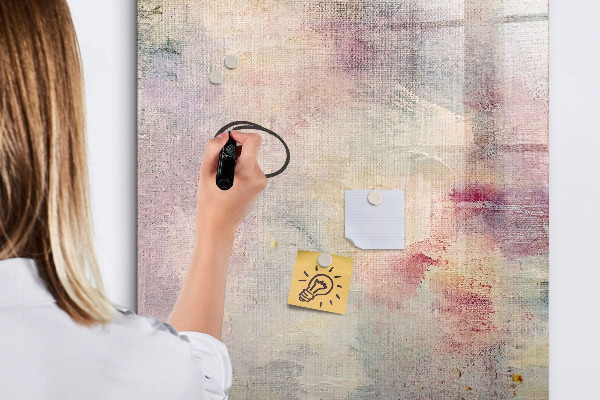 Pizarra borrable de cristal con imanes Tablero creativo para fotos y notas