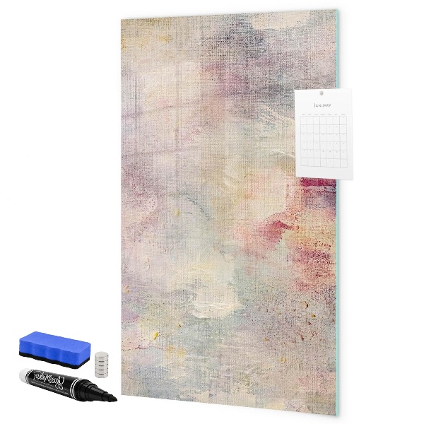 Pizarra borrable de cristal con imanes Tablero creativo para fotos y notas