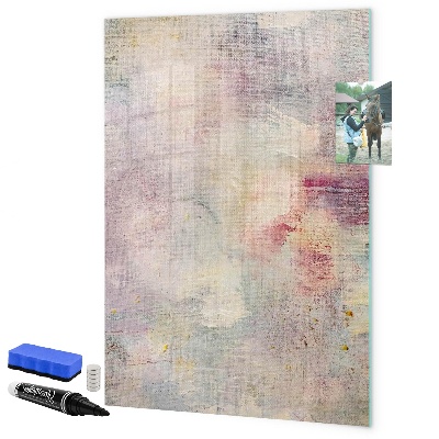 Pizarra borrable de cristal con imanes Tablero creativo para fotos y notas