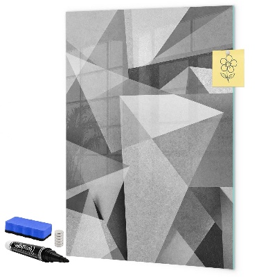 Pizarra magnética de pared con rotulador Tablero moderno para notas y fotos