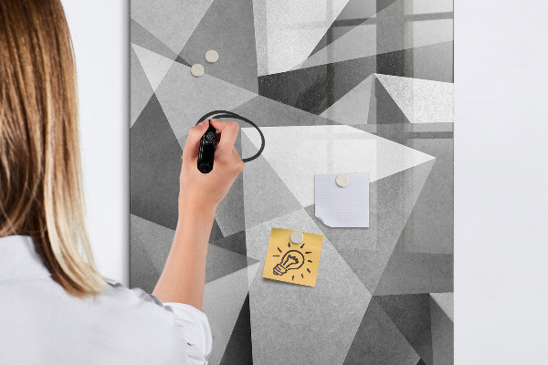 Pizarra magnética de pared con rotulador Tablero moderno para notas y fotos