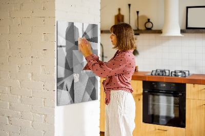 Pizarra magnética de pared con rotulador Tablero moderno para notas y fotos