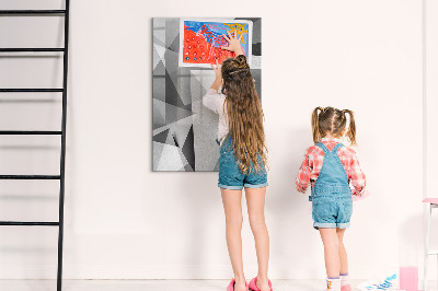 Pizarra magnética de pared con rotulador Tablero moderno para notas y fotos
