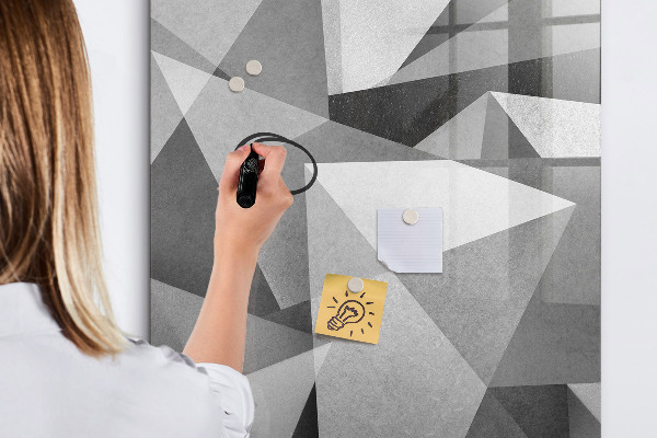 Pizarra magnética de pared con rotulador Tablero moderno para notas y fotos
