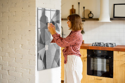 Pizarra magnética de pared con rotulador Tablero moderno para notas y fotos
