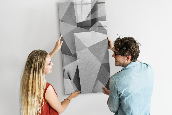 Pizarra magnética de pared con rotulador Tablero moderno para notas y fotos