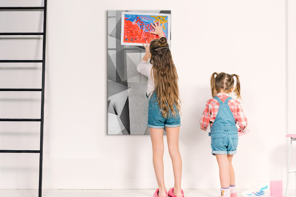 Pizarra magnética de pared con rotulador Tablero moderno para notas y fotos