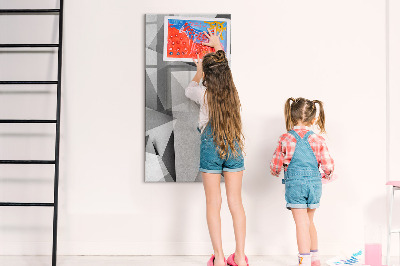 Pizarra magnética de pared con rotulador Tablero moderno para notas y fotos