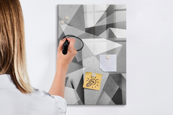 Pizarra magnética de pared con rotulador Tablero moderno para notas y fotos