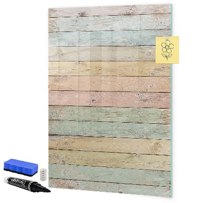 Pizarra magnética de pared con rotulador Tablero elegante para fotos y notas.