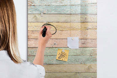 Pizarra magnética de pared con rotulador Tablero elegante para fotos y notas.