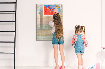 Pizarra magnética de pared con rotulador Tablero elegante para fotos y notas.