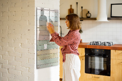 Pizarra magnética de pared con rotulador Tablero elegante para fotos y notas.