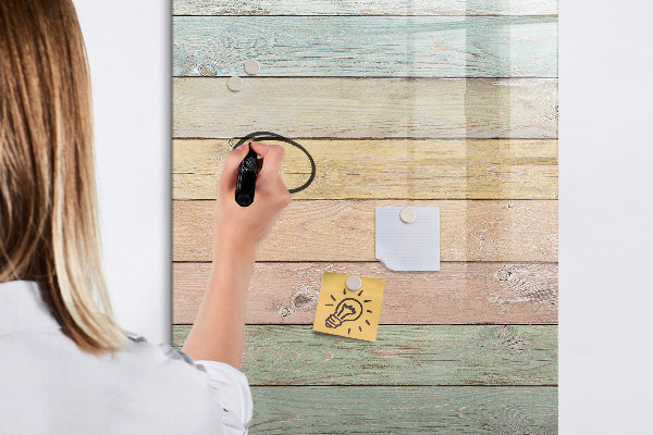 Pizarra magnética de pared con rotulador Tablero elegante para fotos y notas.