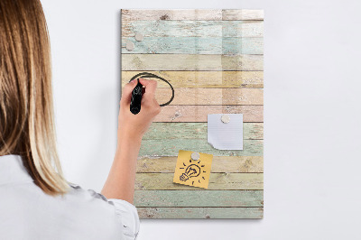 Pizarra magnética de pared con rotulador Tablero elegante para fotos y notas.