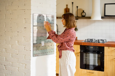 Pizarra magnética de pared con rotulador Tablero elegante para fotos y notas.
