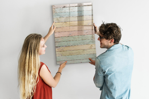 Pizarra magnética de pared con rotulador Tablero elegante para fotos y notas.