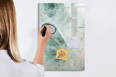 Pizarra borrable de cristal con imanes Tablero magnético para fotos y notas.