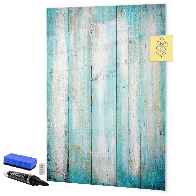 Pizarra magnética de pared con rotulador Un tablero colorido para fotos y notas.