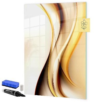 Pizarra magnética de pared con rotulador Un tablero colorido para notas y fotos.
