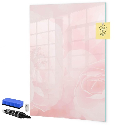 Pizarra borrable de cristal con imanes Tablero elegante para fotos y notas.